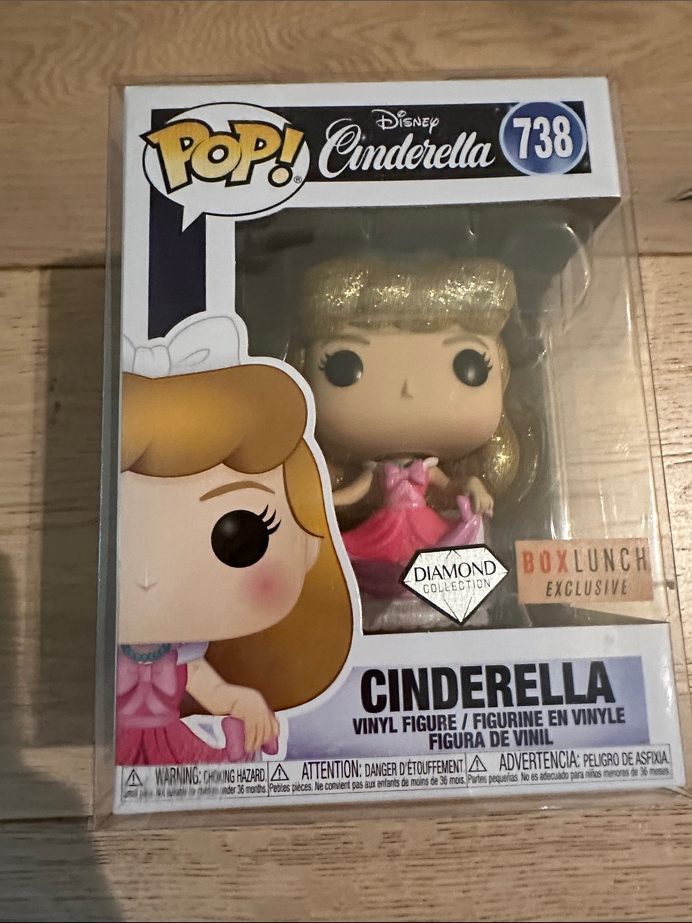 Funko Pop! Cinderella in Pink and Gold Diamond Collection - BoxLunch Exclusive
